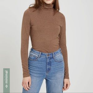 Frank And Oak Cotton Long-Sleeved Mockneck